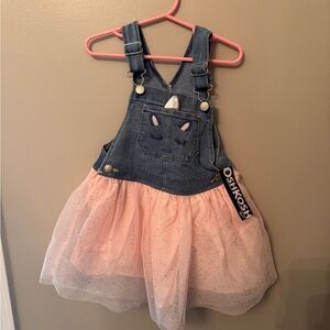 OshKosh B'gosh Denim and Pink Tutu Dress